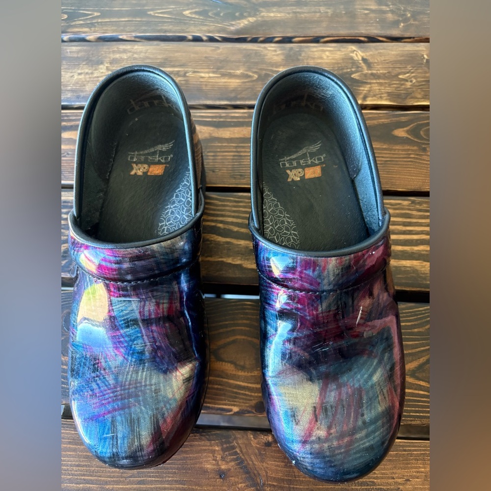 Dansko XP 2.0 Professional Clog Patent Leather Color Sweep Women's 38